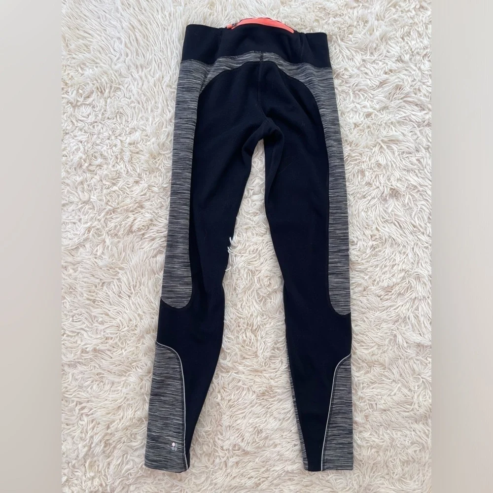 Sweaty Betty Trail Tights leggings mid rise black back pocket size XS